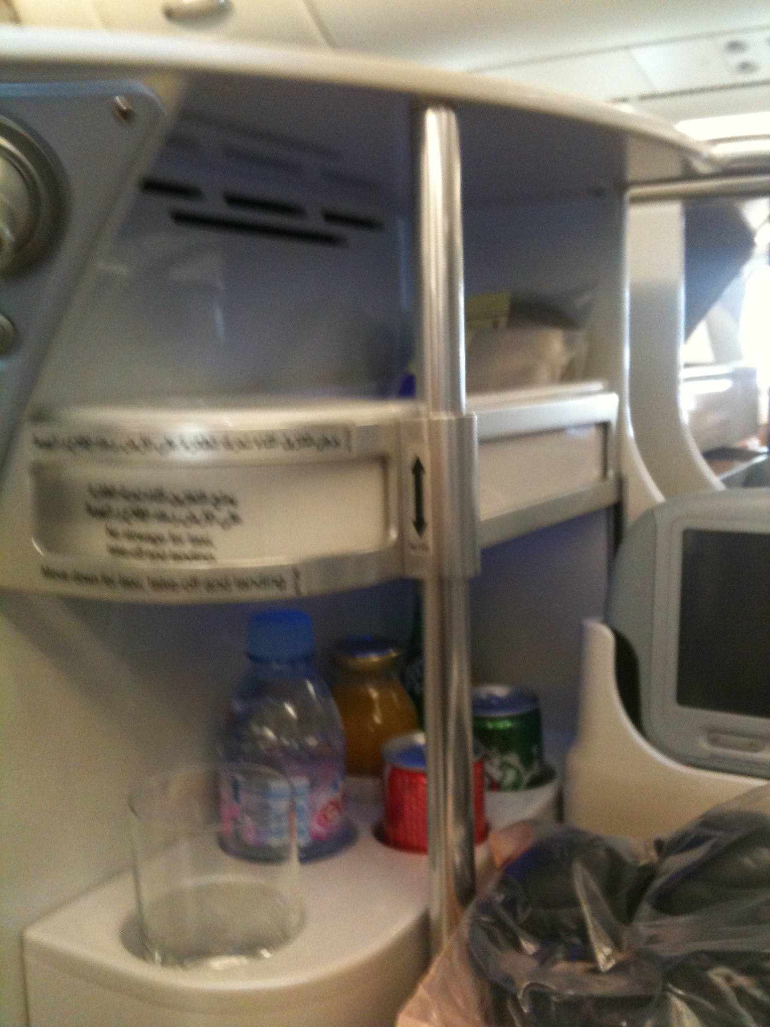 emirates business class mini bar at your seat
